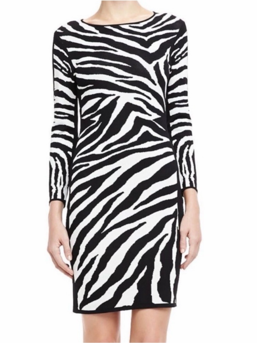 New NWT Cynthia Steffe Zebra Body Con Dress size S